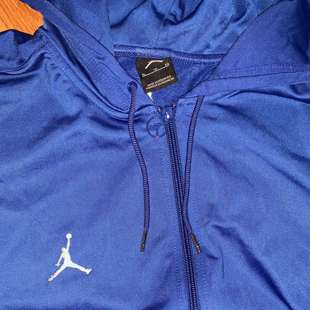 Vintage Jordan Royal Blue Zip-Up Hoodie - Picture 2 of 5